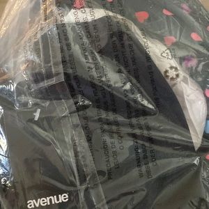 Two underwire bralettes sz 52 C black with hearts